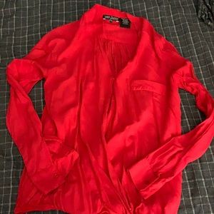 Red blouse